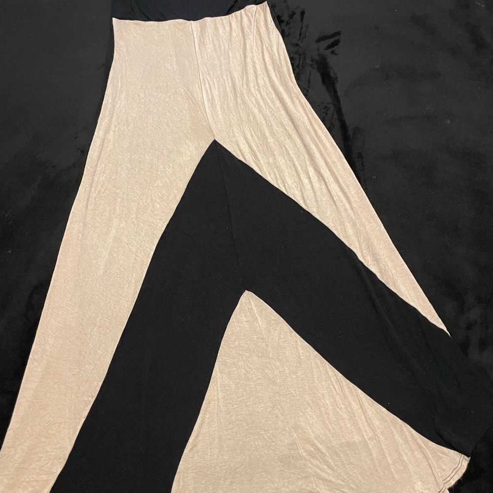 Dynamite Black and Cream Long Dress Size Small